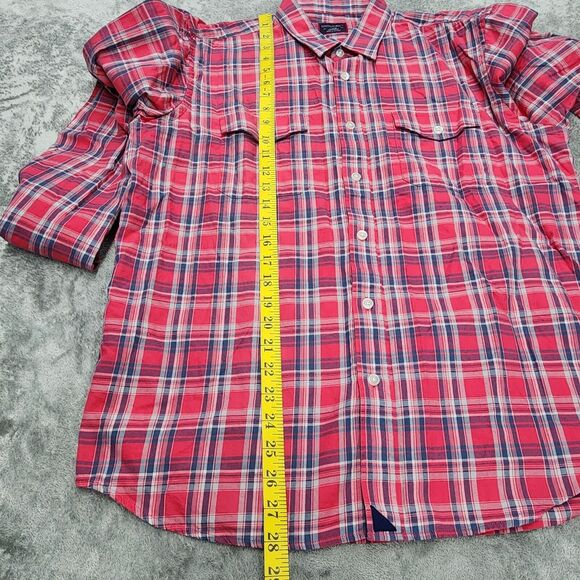 UNTUCKit Men's Pink Blue Button Up Plaid Shirt Size XL - Picture 8 of 13